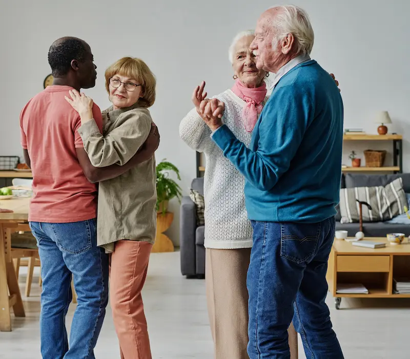 seniors dancing
