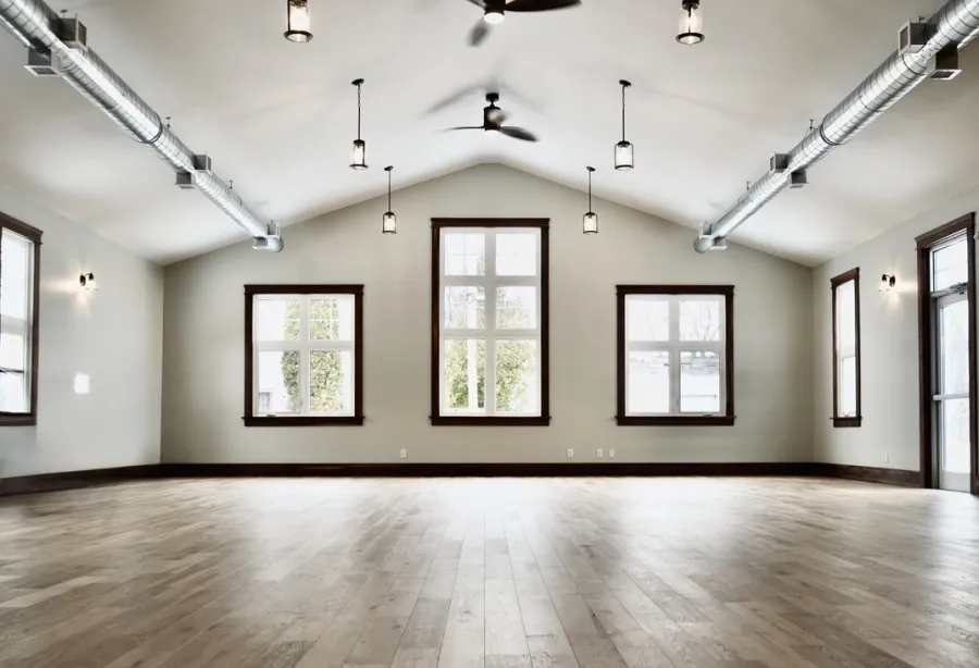 interior photo of portland community hall