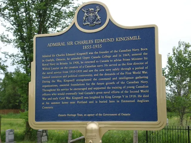 Admiral Sir Charles Edmund Kingsmill 1855-1935 plaque